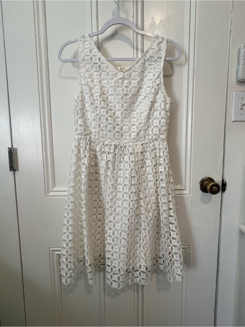White Lace Fit & Flare women’s Dress